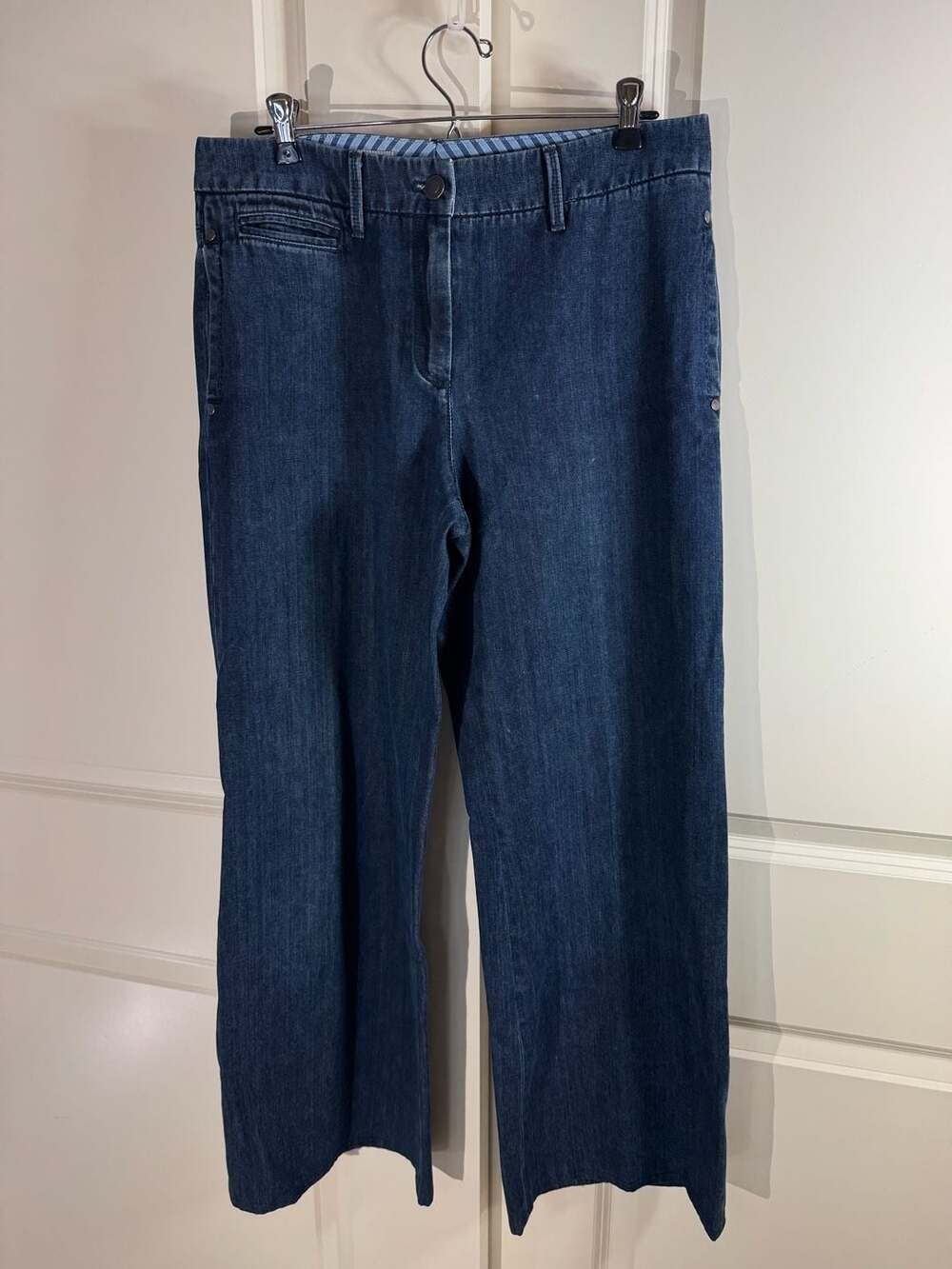 Façonnable Women's Dark Wash Trouser Jeans Size 10